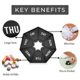 Features of 7 day pill organizer