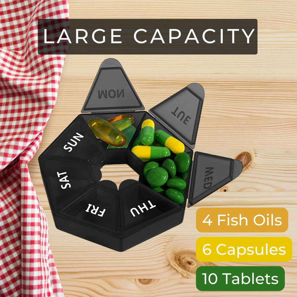 Large capacity pill case