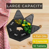 Large capacity pill case