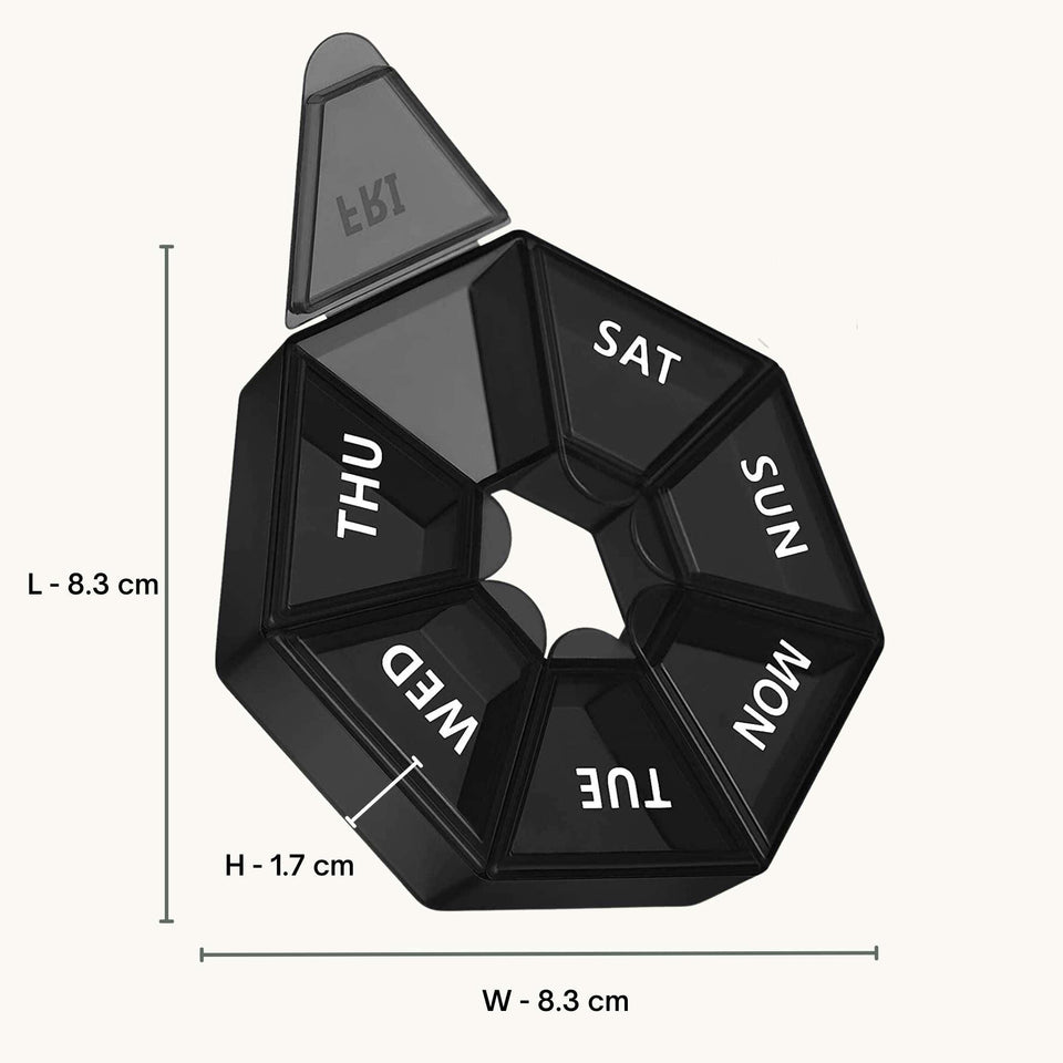 Dimensions of Vitamin Pill Container